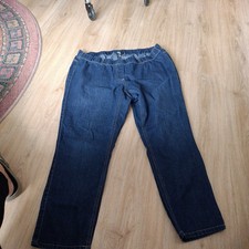 Schlupfjeans in Mittellblau