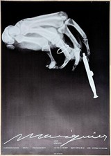 Poster Plakat - Mavignier - X-Ray Hand - Brasilianisches Konsulat - München 1967