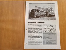 Neben- und Schmalspurbahnen - Bayern / Nördlingen - Wemding auf 14 Seiten
