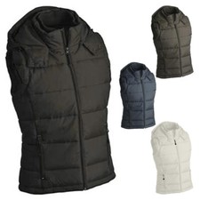 Modische Herren Steppweste mit abnehmbarer Kapuze - Größen S - 3XL, 4 Farben