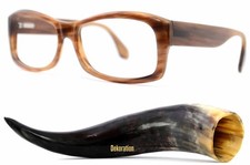 Echt Horn Brille Braun Edel