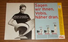 Seltene Werbung VOBIS HIGHSCREEN XI Basic 200 XD XA Professional 266V PCs 1997