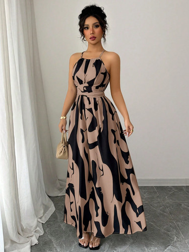 Elegantes damen maxikleid mit - maxikleid,