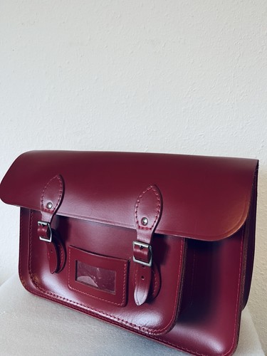 Scaramanga leder satchel - leder,