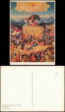 DDR Künstlerkarte Gemälde Kunstwerk: HIERONYMUS BOSCH   Der Heuwagen 1964