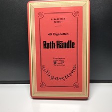 Roth-Händle antike Blechdose Zigarettendose 48 Cigaretten alte Dose 17x11x2 leer
