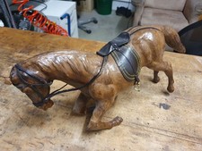 Altes geschnitztes Holzpferd