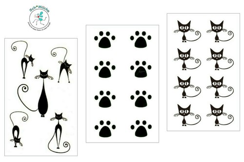 Faketattoo katzen katze pfote - katzen,