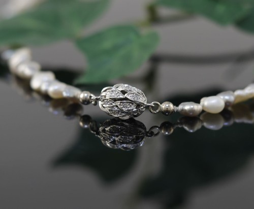 Diamant perlenkette mit - diamant,