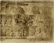 Theben, Innenraum des Königsgrabes von Zangaki, orig. Foto, ca. 1900