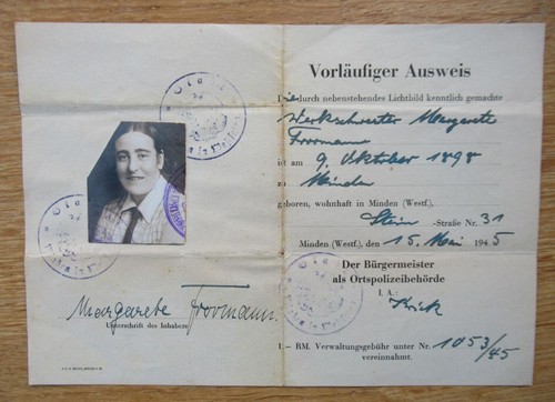 Alter personal ausweis - ausweis, /