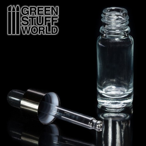 Leere glas flasche mit pipette - flasche,