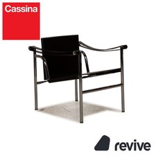 Cassina Le Corbusier LC 1 Leder Sessel Schwarz