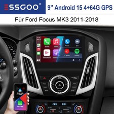 Apple Carplay Android 15 Autoradio Für Ford Focus MK3 2011-18 GPS Navi FM 4+64GB