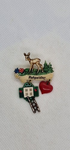 Vintage souvenir brosche - souvenir,