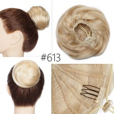 Dick Haarteil Haargummi Haarknoten Dutt 100% Remy Echthaar Haarverlängerung Updo