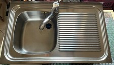 Franke Edelstahl Spülbecken mit Armatur 50x80cm
