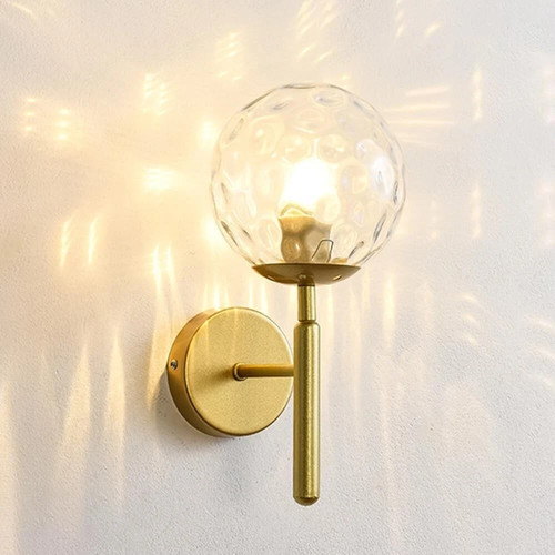 Led wandlampe innen rund glas - led,
