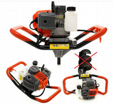 Erdbohrer Erdlochbohrer Pfahlbohrer Erdbohrgerät 6,3PS 8000RPM BENZIN BOHRGERÄT