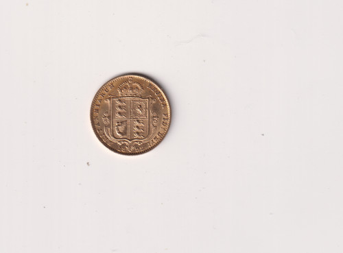 Queen victoria gold half - victoria,