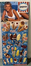 Langnese große Eistafel, Eiskarte, Vintage 90er, oldschool, etwa 1996