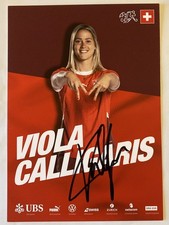 Viola Calligaris Autogrammkarte Schweiz 2025 Frauen-Fußball Original signiert !