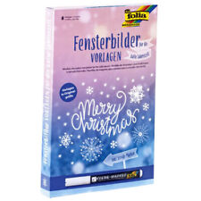 folia Fensterbilder Vorlage Kalte Jahreszeit Kreidemarker Winter Weihnachten neu