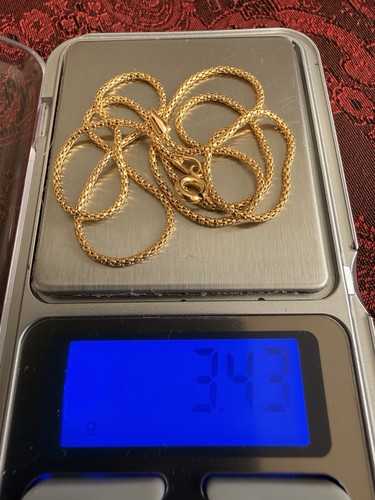 Goldfarbene 18k schlangenkette - 18k,
