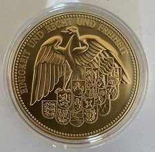 BX311 Münze mit 24 Karat Feingold veredelt / Vergoldet DGG Bundesrepublik Deutsc