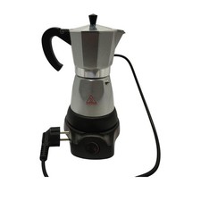 Cilio Classico Espressokocher elektrisch 480W 6 Tassen Aluminium Silber