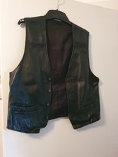Herren Leder Weste Gr. M