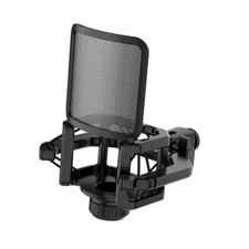 Microphone shock mount with - microphone,