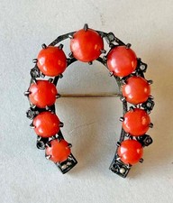 antike Hufeisen Brosche 9