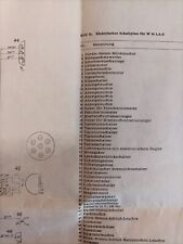 DDR Original Elektr.Schaltplan und Schmierplan W50 LA/Z