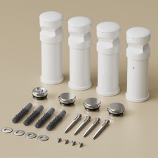 Badheizkörper Halterung Befestigung Satz für Wandmontage Handtuchheizkörper Weiß