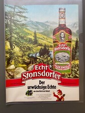 Echt Stonsdorfer Der urwüchsige Echte 1969 Vintage Ad Werbung Reklame