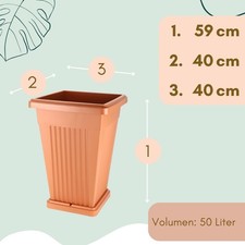 Pflanzkübel mit Unterssetzer