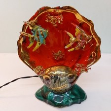 50er Jahre Muschel Lampe aus