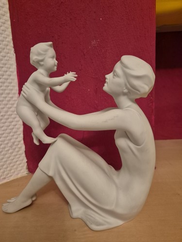 Mutter mit kind porzellanfigur - mit,