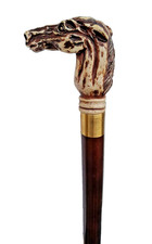 Spazierstock Pferde Kopf Griff