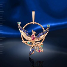 Rose Rose Gold 585 14ct Bird