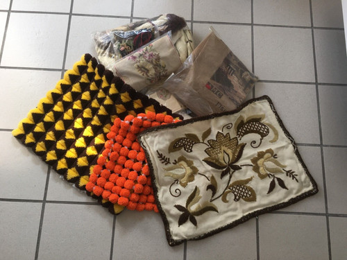 Konvolut vintage stickerei - vintage,