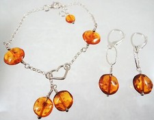 Bernstein Set Armband 18,5 cm