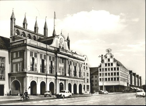 Rostock city haus - city, sonne