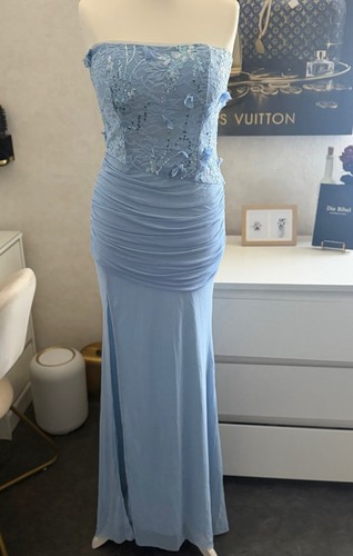 Hellblaues abendkleid - hellblaues,