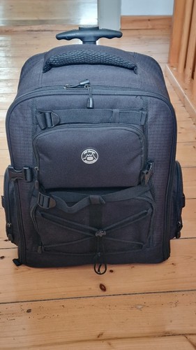 Foto rollkoffer rucksack - foto, rollkoffer,