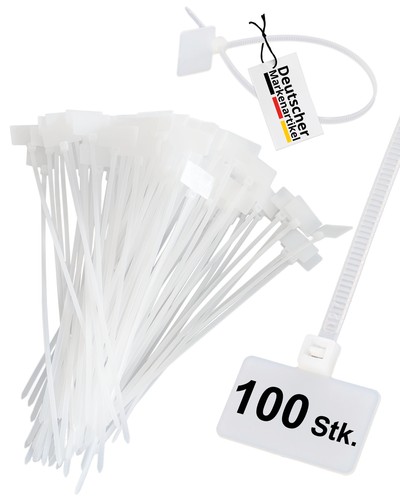 100 stk kabelbinder mit - 100,