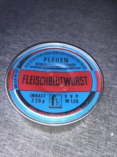 DDR Lebensmittel Konsum Konserve Büchse Dose Fleischblutwurst  OVP , Original