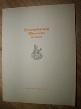 Hermann Schroeder Minnelieder