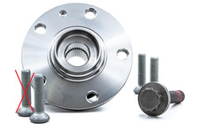 SKF VKBA 3643 Radlagersatz mit integriertem ABS-Sensor, kompatibel mit VW Golf